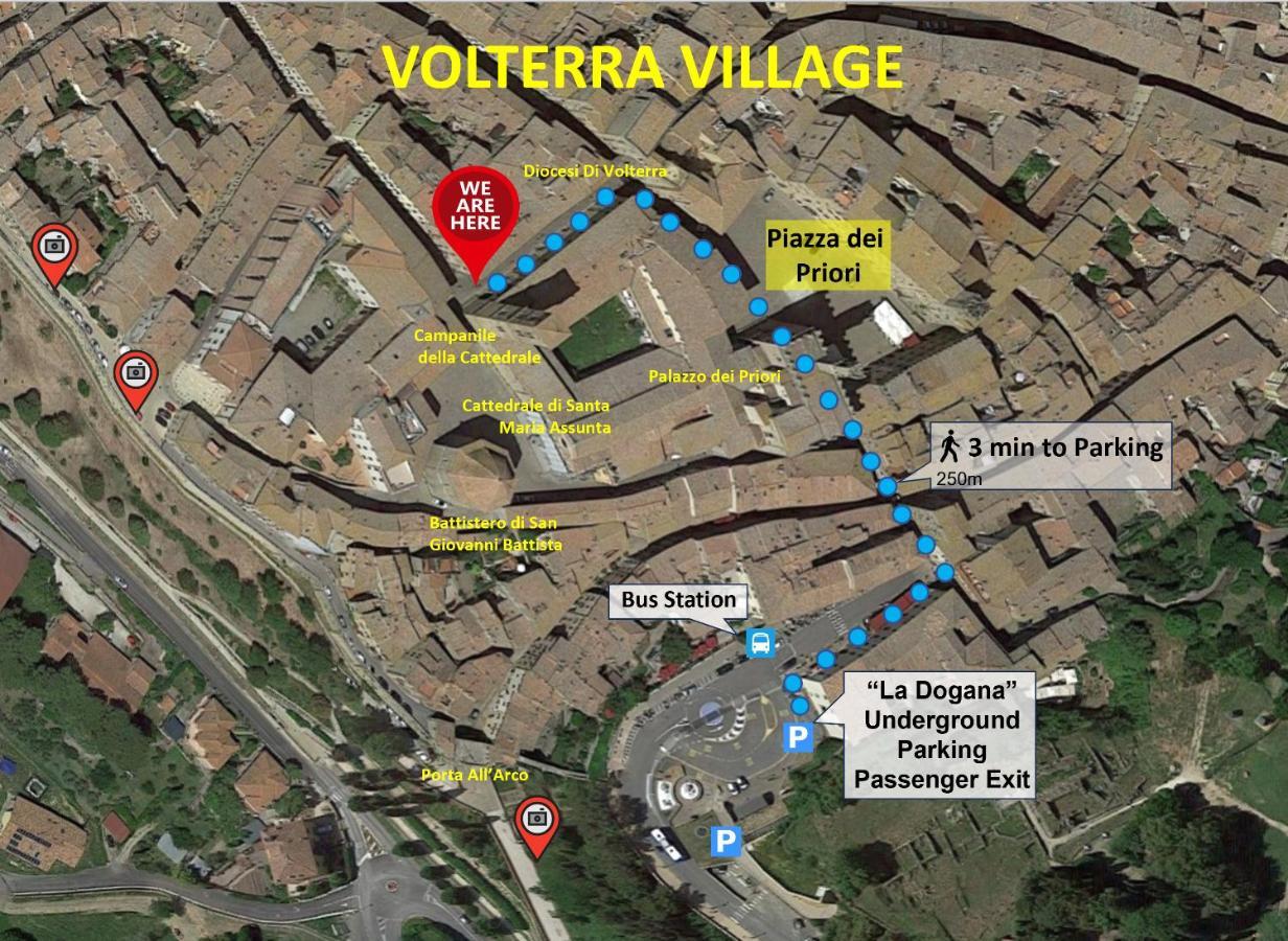 The Walkable Volterra Rooftop Suite Esterno foto